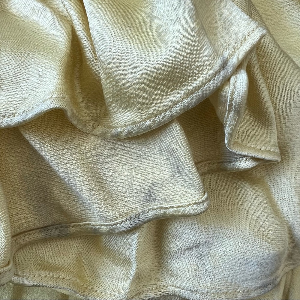 Alexis Saab Pleated Drop Waist Maxi Dress in Yellow S - Picture 11 of 11